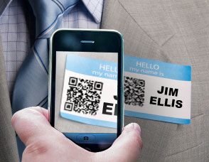 QR name tag
